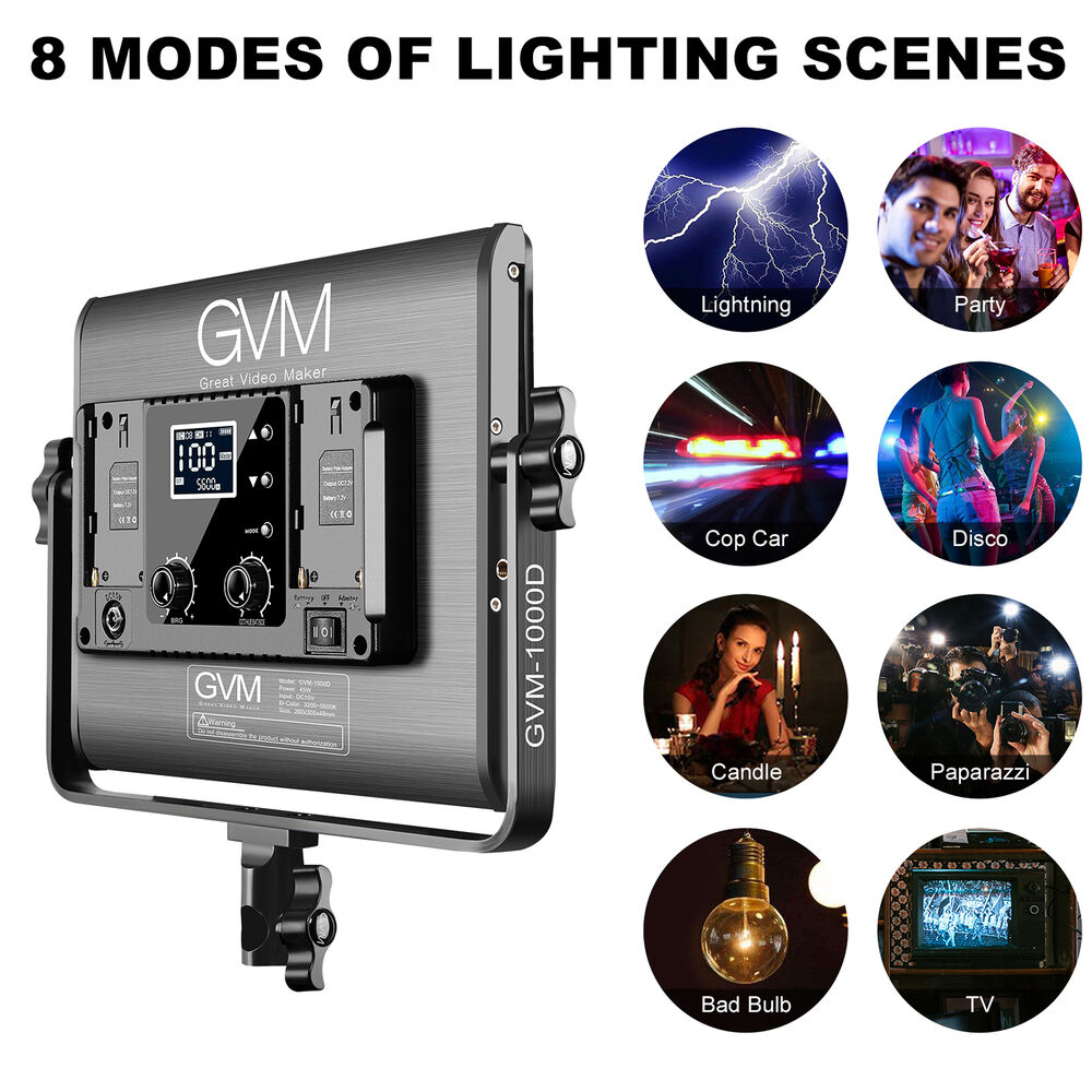 Luz Led RGB GVM-1000D - Imagen 12