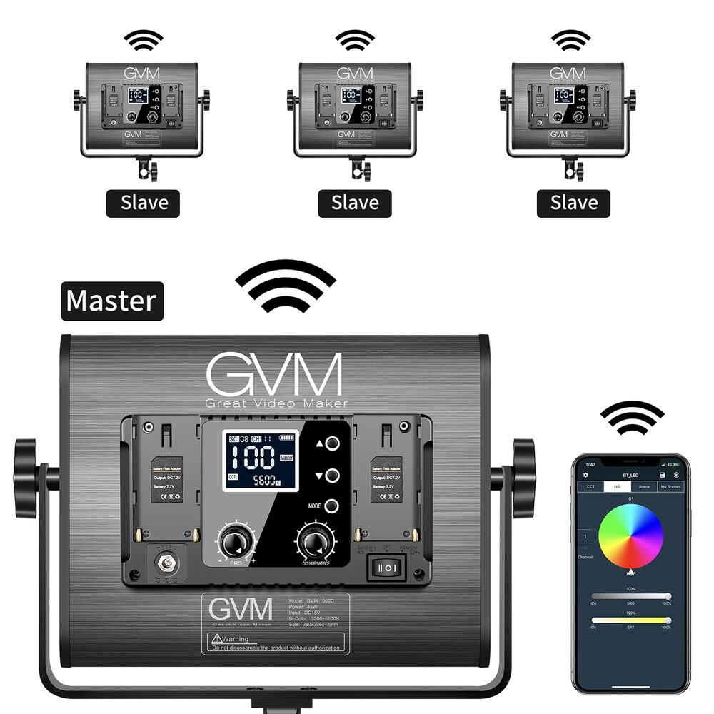 Luz Led RGB GVM-1000D - Imagen 7