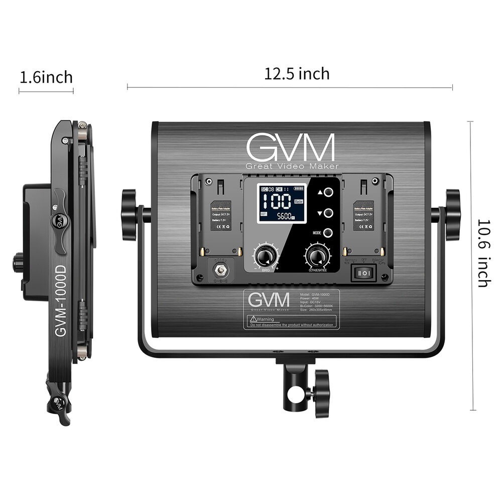 Luz Led RGB GVM-1000D - Imagen 3