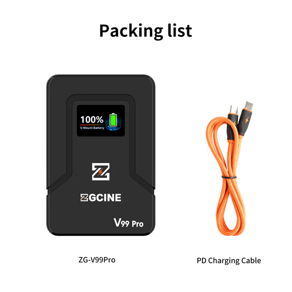 Batería ZG-V99Pro V-Mount - Imagen 2