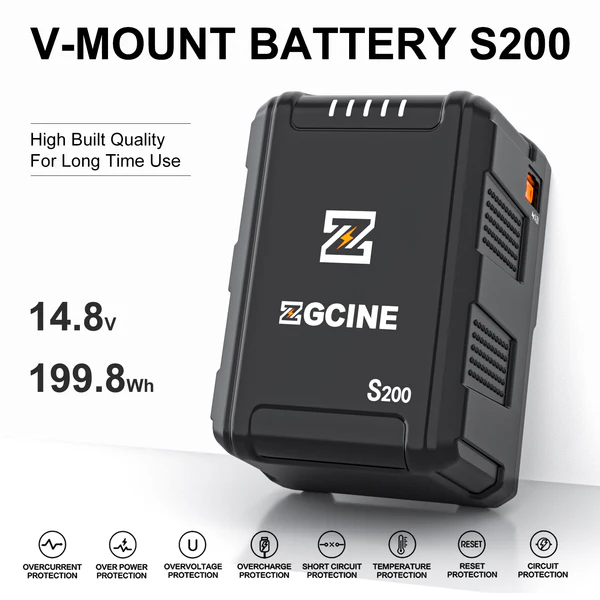 Batería de montaje en V ZGCINE ZG-S200 - Imagen 2