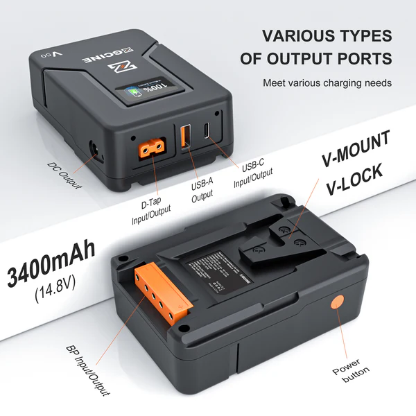 BATERÍA ZGCINE ZG-V50 V-MOUNT - Imagen 8