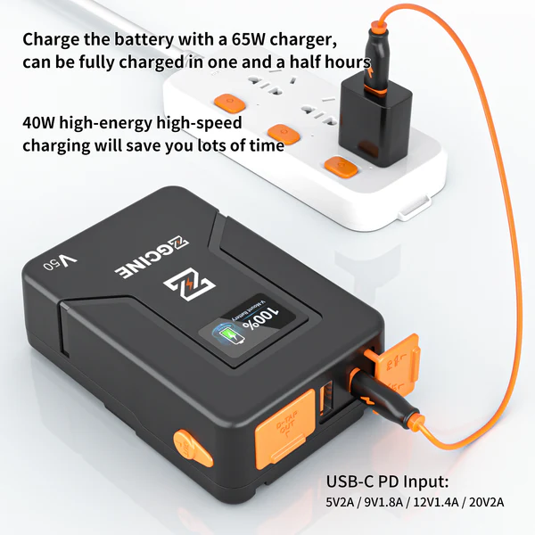 BATERÍA ZGCINE ZG-V50 V-MOUNT - Imagen 5