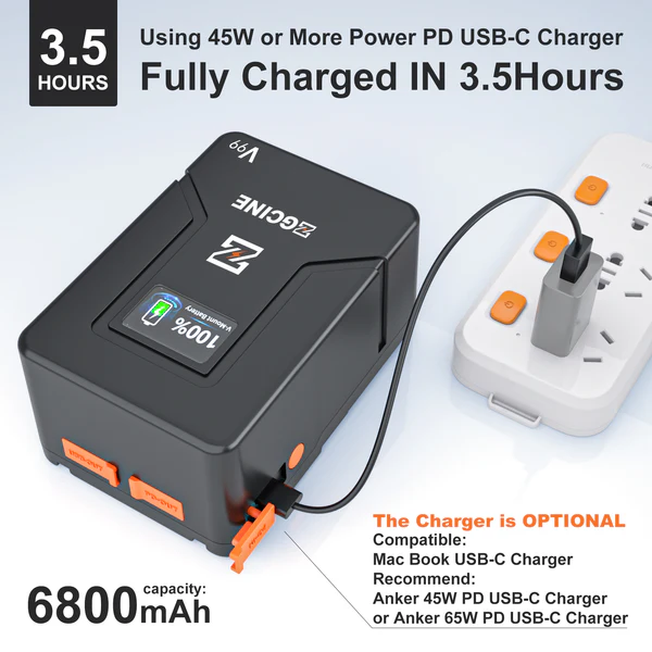 BATERÍA ZGCINE ZG-V99 V-MOUNT - Imagen 5