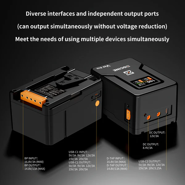 Batería ZG-V99Pro V-Mount - Imagen 6