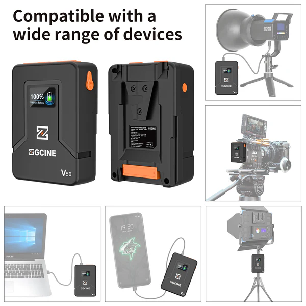 BATERÍA ZGCINE ZG-V50 V-MOUNT - Imagen 3